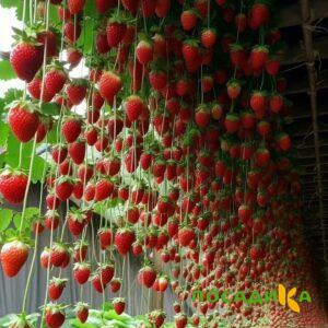 Клубника ампельная Анастасия купить по цене от 370р. в интернет-магазине «Посадика» с доставкой почтой в в Ханты-Мансийске и по всей России – [изображение №1].