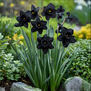 Нарцисс Тень Королевы купить по цене от 500р. в интернет-магазине «Посадика» с доставкой почтой в в Ханты-Мансийске и по всей России – [изображение №1].