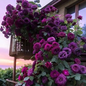 Роза Плетистая Плум Пэшн купить по цене от 610р. в интернет-магазине «Посадика» с доставкой почтой в в Ханты-Мансийске и по всей России – [изображение №1].